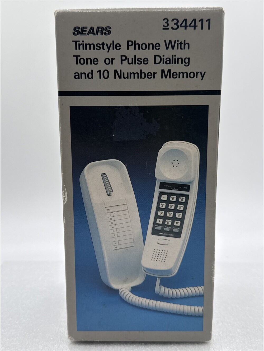 Vintage 1980s Sears Trimstyle White Telephone Desk Or Wall Mount 334411 New